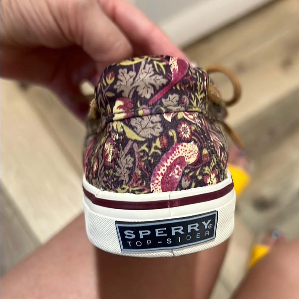 Sperry, Floral Canvas Women's Boat Shoes; top-sider loafers, size 5.5 - Picture 2 of 10